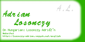 adrian losonczy business card